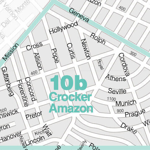 Crocker Amazon map