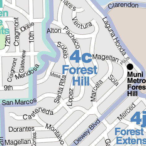 Forest Hill map