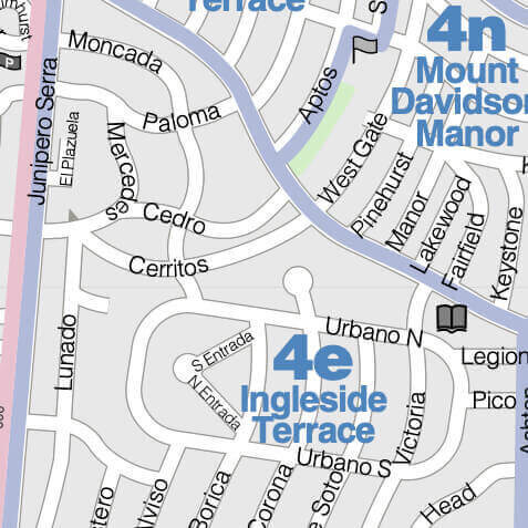 Ingleside Terrace map