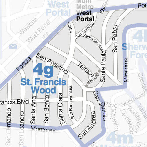 St. Francis Wood map