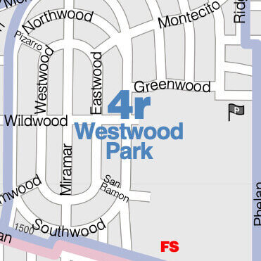 Westwood Park map